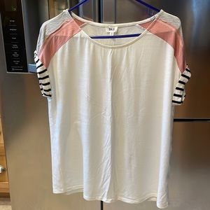 BKE color block shirt from Buckle